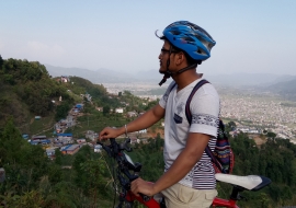 mountain biking tour in Nepal